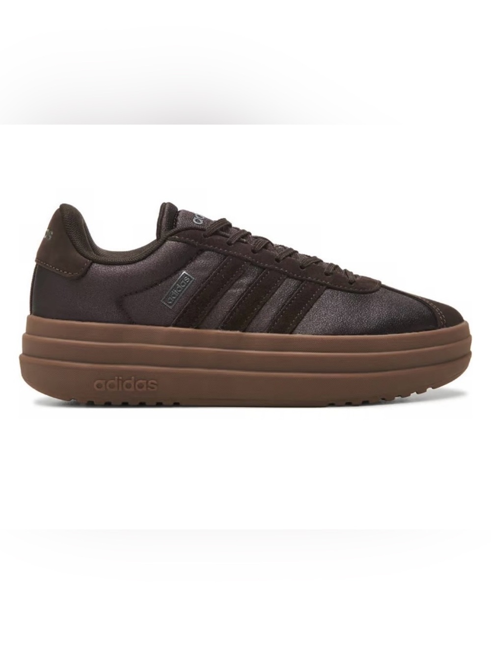 adidas Brown Platform Low-Top Sneaker